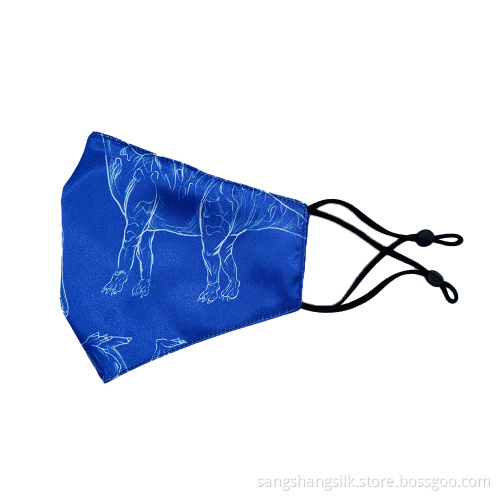 wholesale custom logo polyester mulberry silk face mask